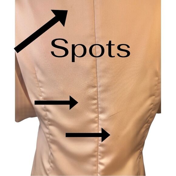 ASTR The Label Cream Satin Puff Sleeve Blouse Sz L - Picture 11 of 11